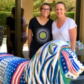 Lion of Judah Sculpture Lovingly Restored by Mother-Daughter Duo