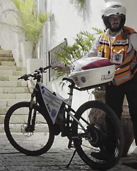 United Hatzalah Uses Federation-donated E-bikes to Save Lives