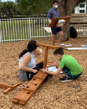 Volunteers Create an Outdoor Classroom at the Alper JCC Miami