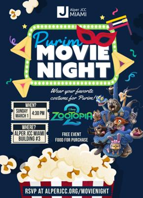 Purim Movie Night at Alper JCC Miami