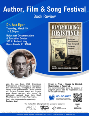 Book Review: Remembering Resistance, With Dr. Asa Eger