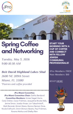 JPro Miami Spring Coffee and Networking