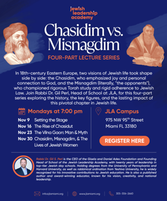Chasidim vs. Misnagdim Lecture Part 2