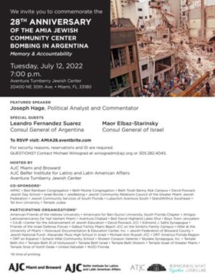 AMIA Bombing Community Commemoration