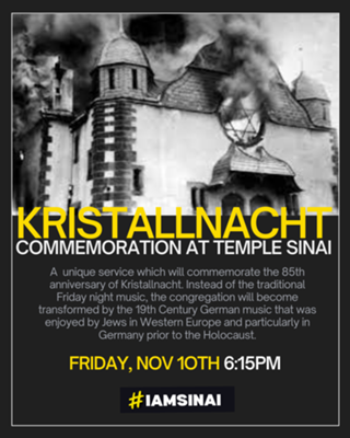 KRISTALLNACHT SHABBAT SERVICE