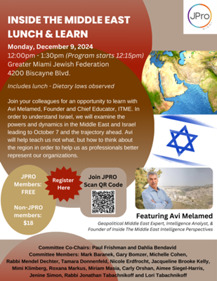 JPro Miami: Inside the Middle East Lunch & Learn