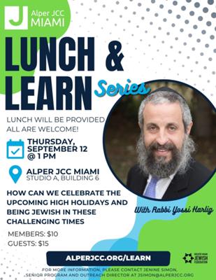 Lunch & Learn with Rabbi Yossi Harlig