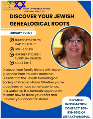 Jewish Genealogical Roots Workshop