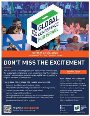 JNF-USA Global Conference for Israel